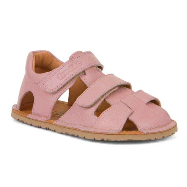 Froddo Barefoot Flexy Avi (KOOT 20,22,25,26), Pink (nahka) - paljasjalkasandaalit lapsille, KES&Auml; (243-6 / 263-6)
