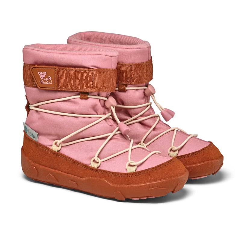 Affenzahn Snowboot Snowy Vegan (TEX), Deer 25/26 (TEX membrane, water-resistant Econyl / microfiber, teddy lining) - All-weather sole